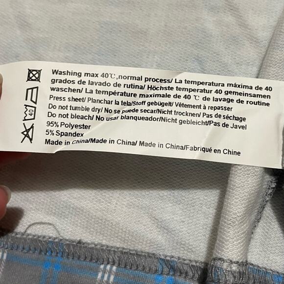 NWT Light Blue Gray Plaid Check Blazer Jacket Women’s Size Small - Picture 5 of 7